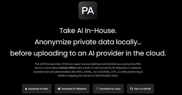 A5 PII Anonymizer – Desktop App